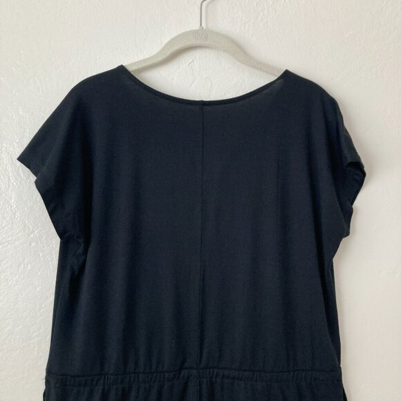 Mountain Hardwear Black Exercise Dress Cowl Neck Cap Sleeve Travel Errands Basic - Picture 7 of 11